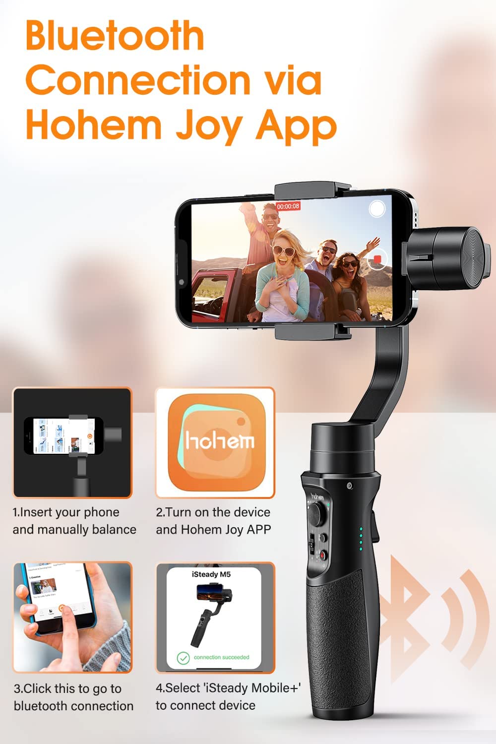 Hohem - AI Tracking Smartphone Gimbal Stabilizer Your Ultimate Companion for Smooth Videos