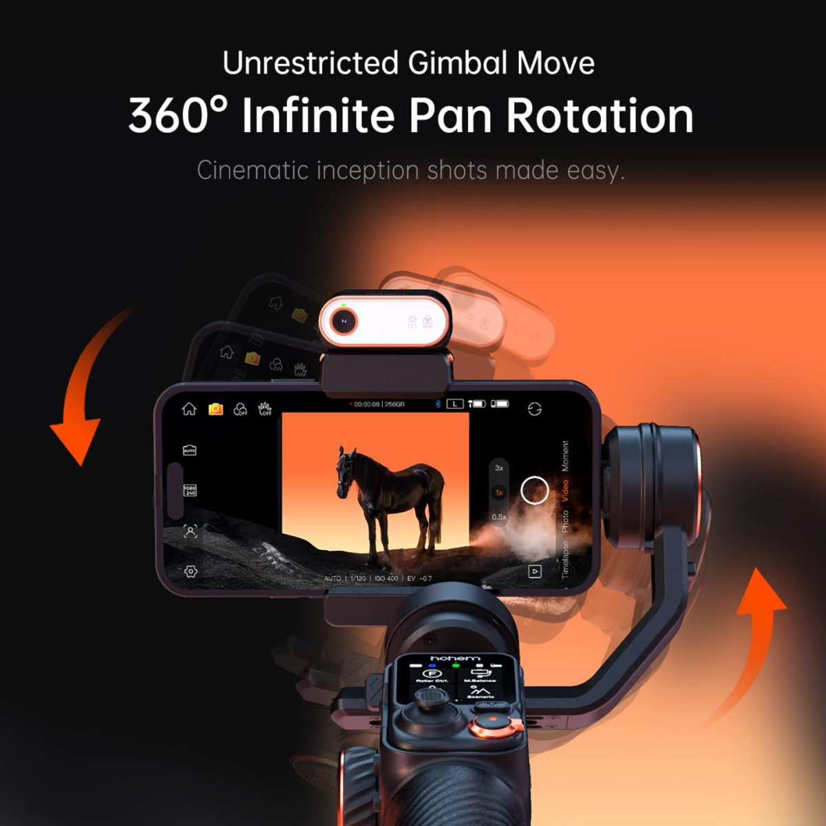 Hohem - AI Tracking Smartphone Gimbal Stabilizer Your Ultimate Companion for Smooth Videos